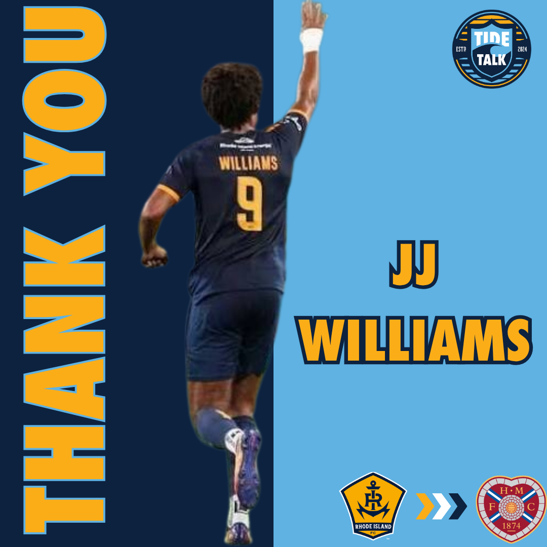 Rhode Island FC Reportedly Agree to Transfer JJ Williams to Heart of Midlothian F.C.