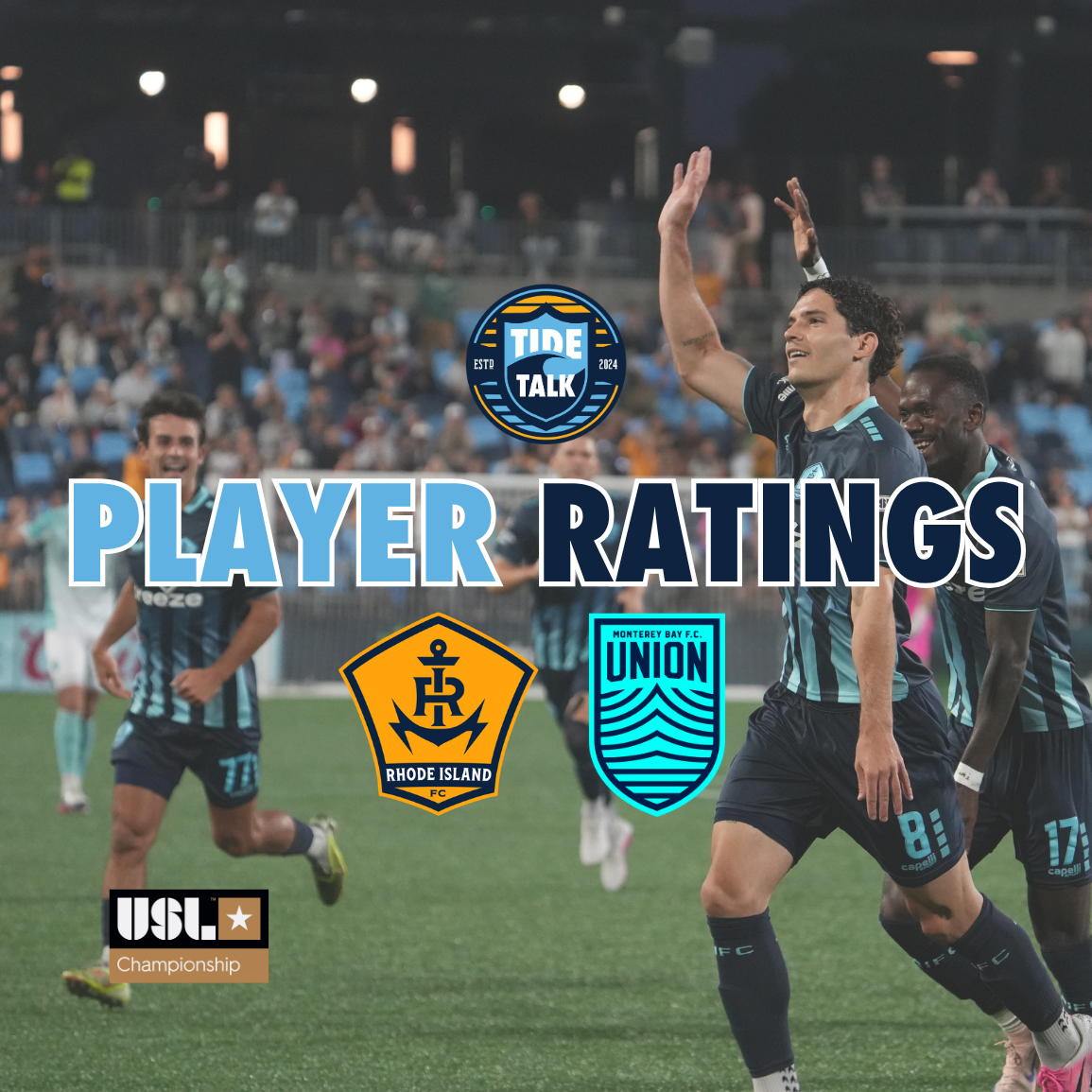 Rhode Island FC vs. Monterey Bay FC Player Ratings - 08/22/2026