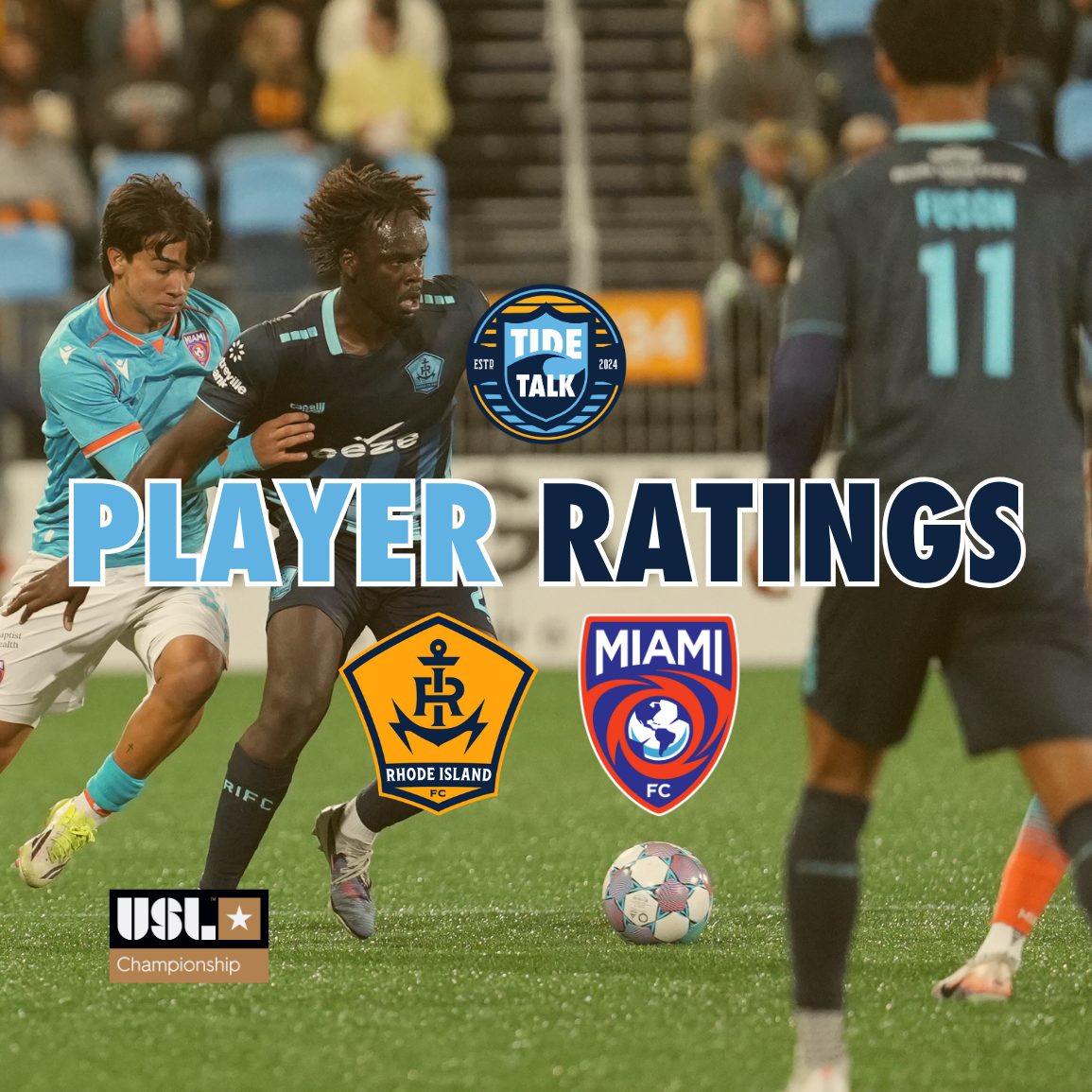 Rhode Island FC vs. Miami FC Player Ratings - 09/19/2026