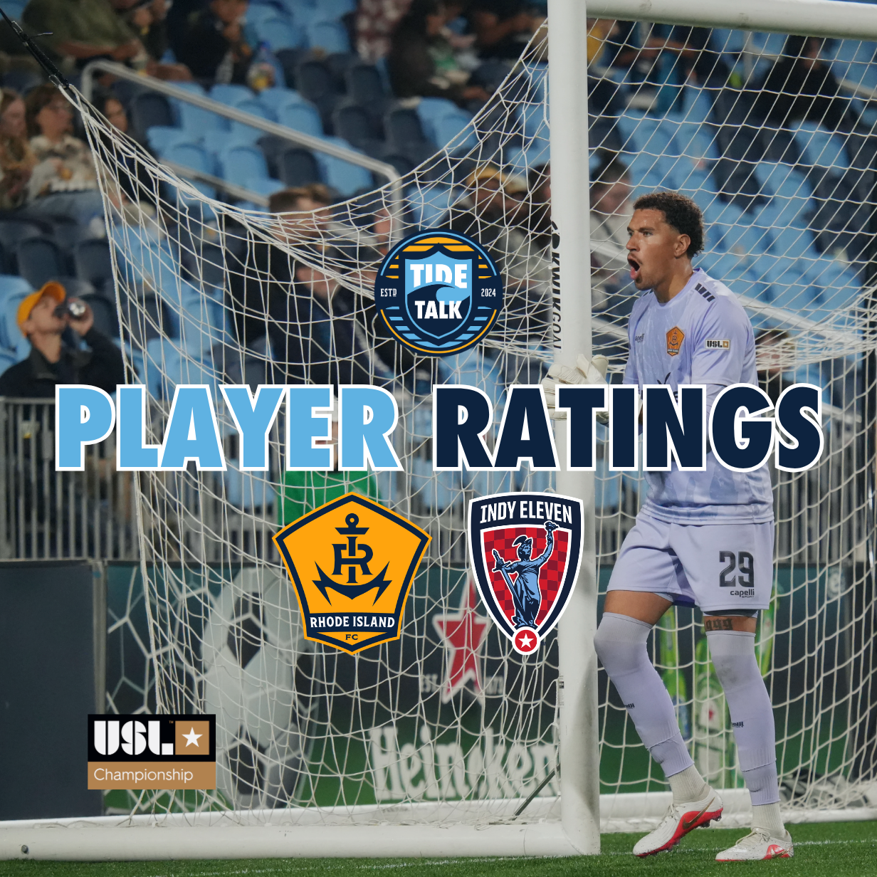 Rhode Island FC vs. Indy Eleven Player Ratings - 09/30/2026