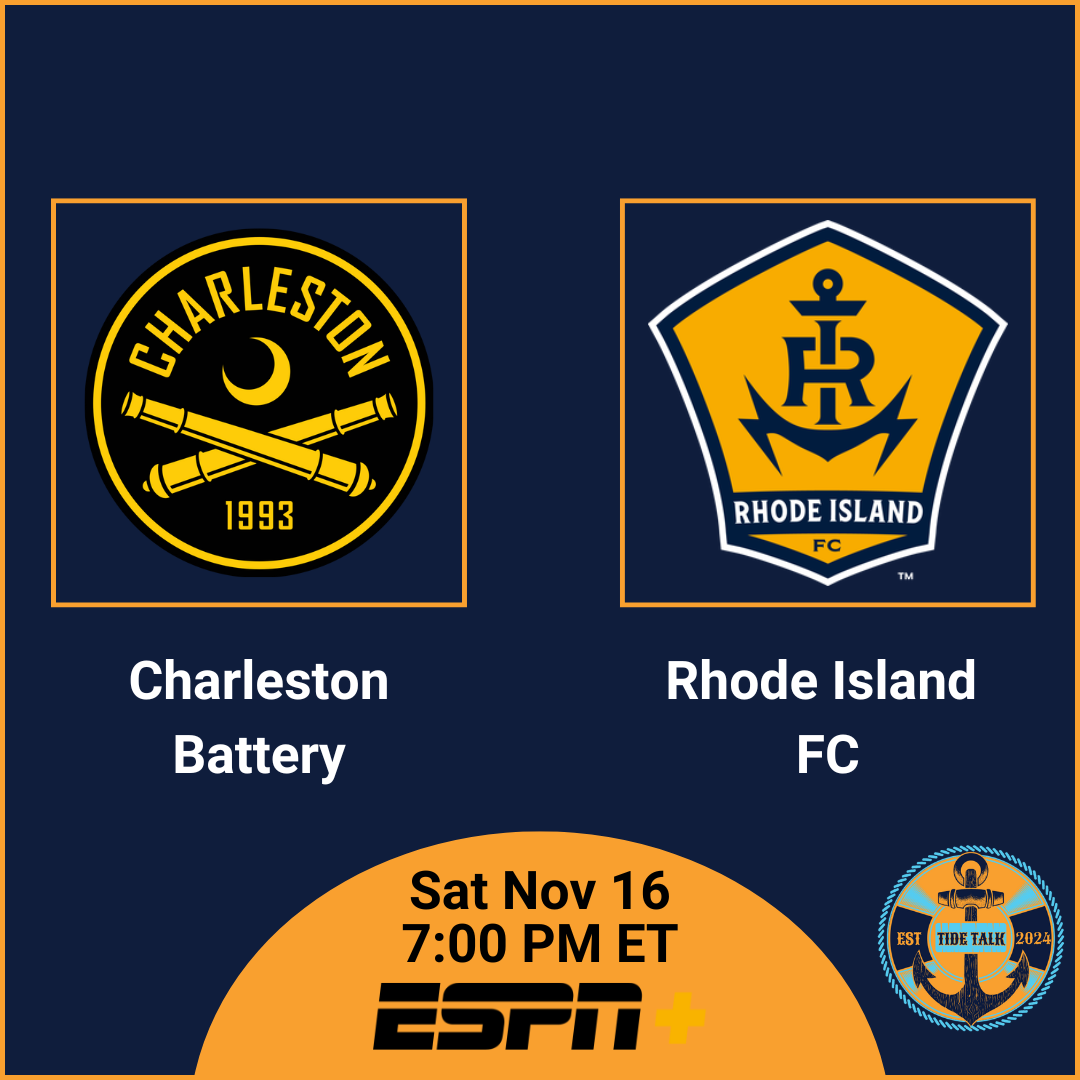 PLAYOFF Pre-Match Essentials | Rhode Island FC @ Charleston Battery | Sat Nov 16, 2024 7:00 PM ET