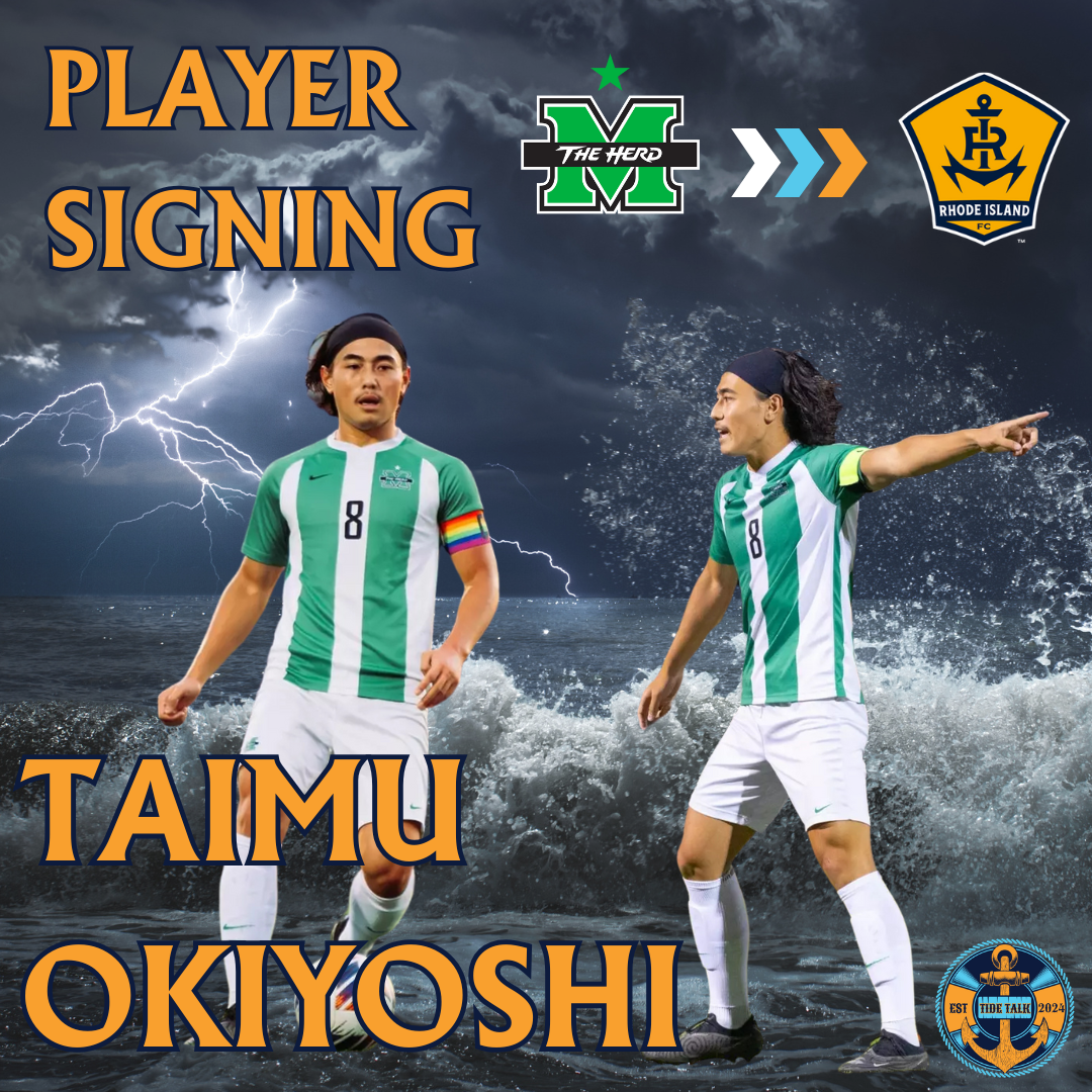 The Tide Take: Rhode Island FC Sign Marshall Star Taimu Okiyoshi