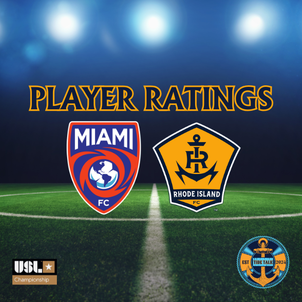 Rhode Island FC vs. Miami FC Player Ratings - 09/19/2025