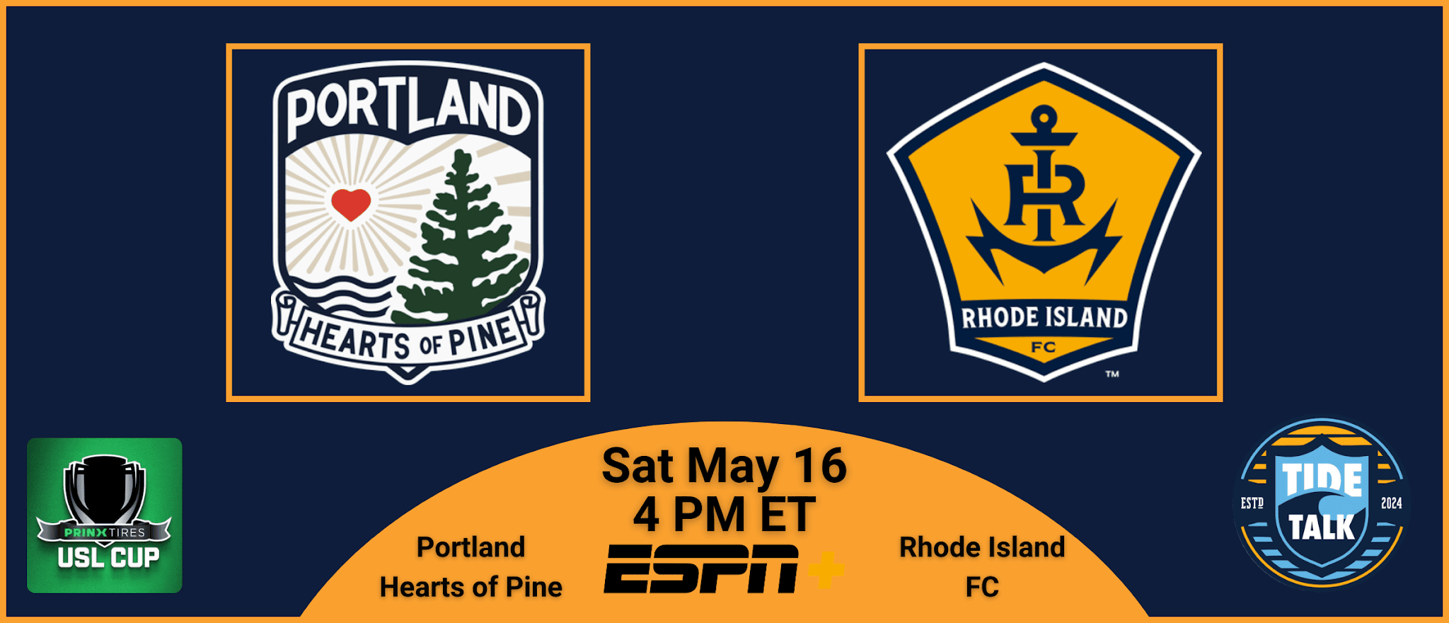Pre-Match Essentials | Prinx Tires USL Cup | Rhode Island FC @ Portland Hearts of Pine | Sat May 16, 2026 | 4 PM ET