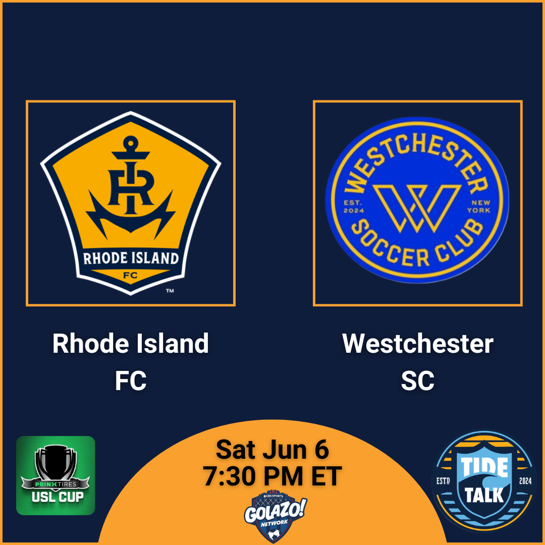 Pre-Match Essentials | Prinx Tires USL Cup | Rhode Island FC @ Westchester SC | Sat Jun 6, 2026 | 7:30 PM ET