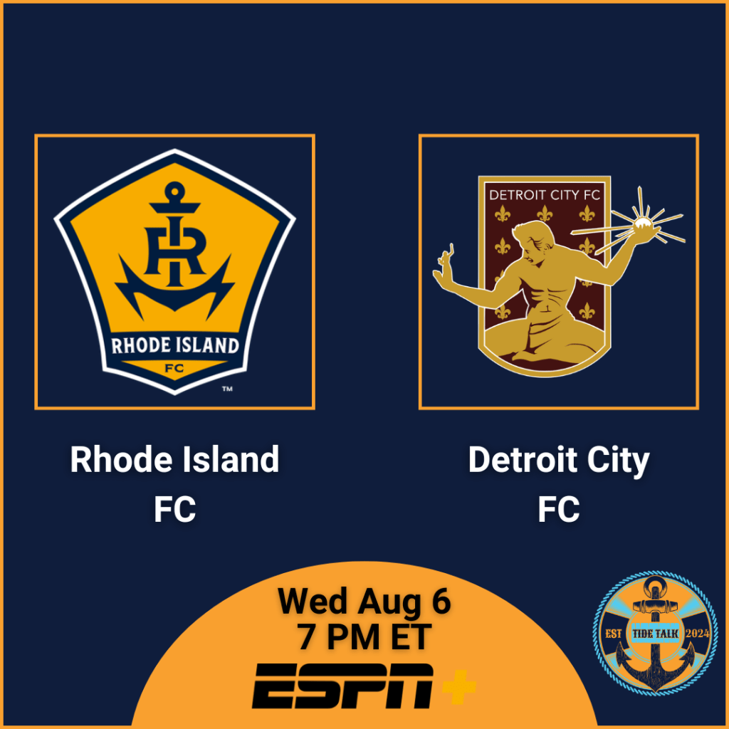 Pre-Match Essentials | Rhode Island FC vs Detroit City FC | Wed Aug 6, 2025 | 7 PM&nbsp;ET