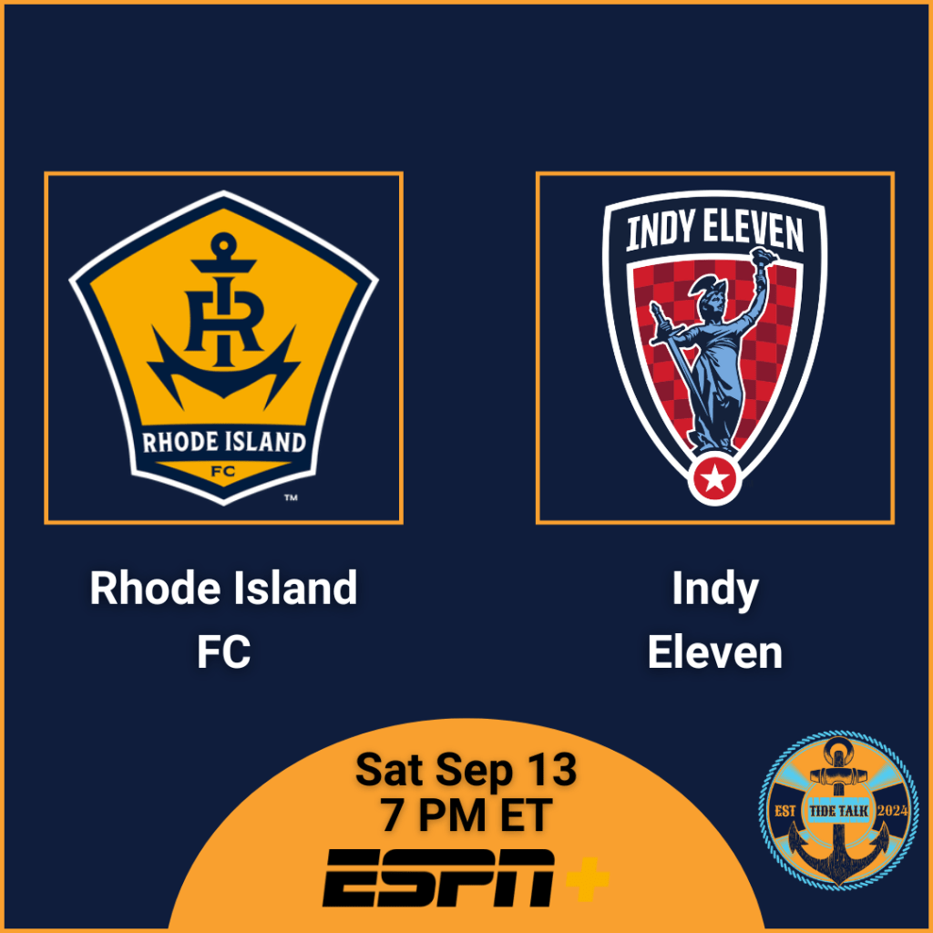 Pre-Match Essentials | Rhode Island FC vs Indy Eleven | Sat Sep 13, 2025 | 7 PM&nbsp;ET