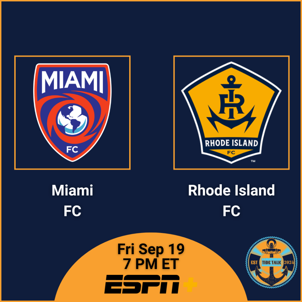 Pre-Match Essentials | Rhode Island FC @ Miami FC | Fri Sep 19, 2025 | 7 PM&nbsp;ET