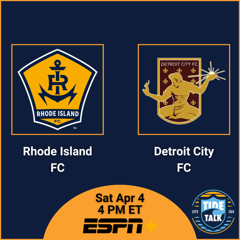 Pre-Match Essentials | Rhode Island FC vs Detroit City FC | Sat Apr 4, 2026 | 4 PM&nbsp;ET